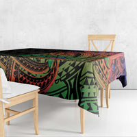 New Caledonia Christmas Tablecloth Seashell Xmas Tree Tribal Waves DT05 - Polynesian Pride