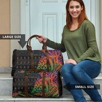 New Caledonia Christmas Travel Bag Seashell Xmas Tree Tribal Waves - Polynesian Pride