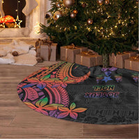 New Caledonia Christmas Tree Skirt Seashell Xmas Tree Tribal Waves DT05 - Polynesian Pride