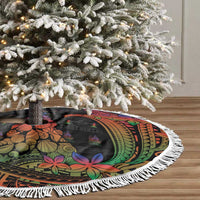 New Caledonia Christmas Tree Skirt Seashell Xmas Tree Tribal Waves DT05 - Polynesian Pride