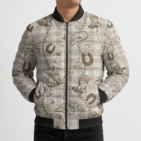 Hawaii Palaka Cowboy Bomber Puffer Jacket Shell Maile Lei With Western Patterns DT05 - Polynesian Pride