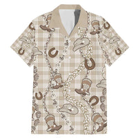 Hawaii Palaka Cowboy Family Matching Mermaid Dress and Hawaiian Shirt Shell Maile Lei With Western Patterns - Polynesian Pride