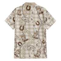 Hawaii Palaka Cowboy Family Matching Tank Maxi Dress and Hawaiian Shirt Shell Maile Lei With Western Patterns DT05 - Polynesian Pride
