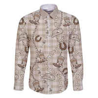 Hawaii Palaka Cowboy Family Matching Tank Maxi Dress and Hawaiian Shirt Shell Maile Lei With Western Patterns - Polynesian Pride