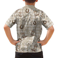 Hawaii Palaka Cowboy Hawaiian Shirt Shell Maile Lei With Western Patterns DT05 - Polynesian Pride