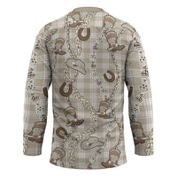 Hawaii Palaka Cowboy Hockey Jersey Shell Maile Lei With Western Patterns DT05 - Polynesian Pride