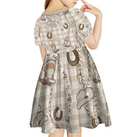 Hawaii Palaka Cowboy Kid Short Sleeve Dress Shell Maile Lei With Western Patterns DT05 - Polynesian Pride