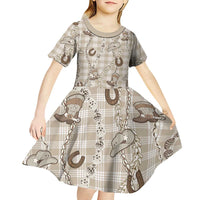 Hawaii Palaka Cowboy Kid Short Sleeve Dress Shell Maile Lei With Western Patterns DT05 - Polynesian Pride