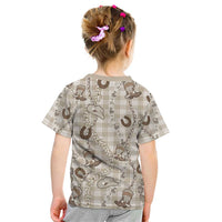 Hawaii Palaka Cowboy Kid T Shirt Shell Maile Lei With Western Patterns DT05 - Polynesian Pride
