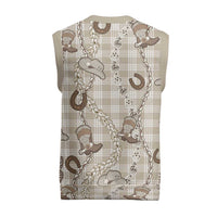 Hawaii Palaka Cowboy Christmas Knitted V-Neck Vest Shell Maile Lei With Western Patterns DT05 - Polynesian Pride
