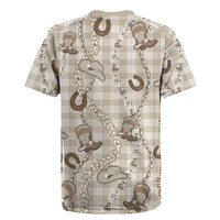 Hawaii Palaka Cowboy Rugby Jersey Shell Maile Lei With Western Patterns DT05 - Polynesian Pride