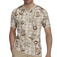 Hawaii Palaka Cowboy Rugby Jersey Shell Maile Lei With Western Patterns DT05 - Polynesian Pride