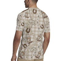 Hawaii Palaka Cowboy Rugby Jersey Shell Maile Lei With Western Patterns DT05 - Polynesian Pride