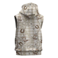 Hawaii Palaka Cowboy Sleeveless Zip Hoodie Shell Maile Lei With Western Patterns DT05 - Polynesian Pride