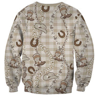 Hawaii Palaka Cowboy Sweatshirt Shell Maile Lei With Western Patterns DT05 - Polynesian Pride