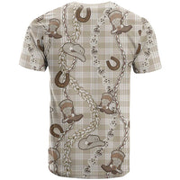 Hawaii Palaka Cowboy T Shirt Shell Maile Lei With Western Patterns DT05 - Polynesian Pride