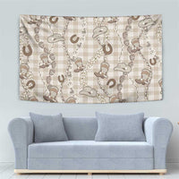 Hawaii Palaka Cowboy Tapestry Shell Maile Lei With Western Patterns - Polynesian Pride