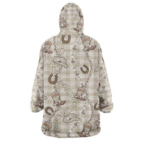 Hawaii Palaka Cowboy Wearable Blanket Hoodie Shell Maile Lei With Western Patterns DT05 - Polynesian Pride
