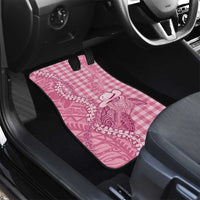 Pink Hawaii Palaka Cowboy Turtle Car Mats Hawaiian Paniolo Puakenikeni Maile Lei - Polynesian Pride