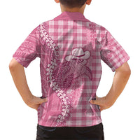 Pink Hawaii Palaka Cowboy Turtle Hawaiian Shirt Hawaiian Paniolo Puakenikeni Maile Lei DT05 - Polynesian Pride