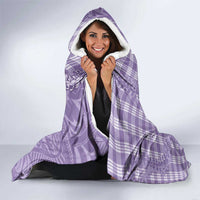 Purple Hawaii Palaka Cowboy Turtle Hooded Blanket Hawaiian Paniolo Puakenikeni Maile Lei - Polynesian Pride