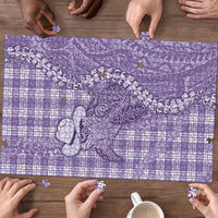 Purple Hawaii Palaka Cowboy Turtle Puzzle Hawaiian Paniolo Puakenikeni Maile Lei - Polynesian Pride