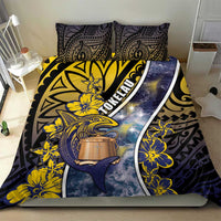 Tokelau Bedding Set National Badge Waves Style