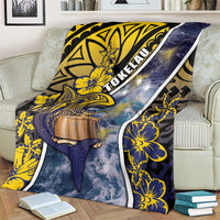 Tokelau Blanket National Badge Waves Style