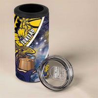Personalised Tokelau 4 in 1 Can Cooler Tumbler National Badge Waves Style