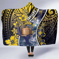 Tokelau Hooded Blanket National Badge Waves Style
