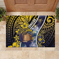 Tokelau Rubber Doormat National Badge Waves Style
