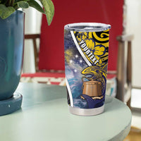 Personalised Tokelau Tumbler Cup National Badge Waves Style