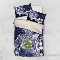 Pitcairn Islands Bedding Set Coat Of Arms Waves Style