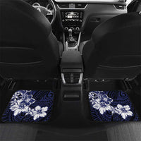 Pitcairn Islands Car Mats Coat Of Arms Waves Style DT05 Set 2pcs - Back Navy - Polynesian Pride