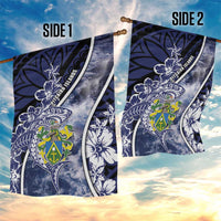 Pitcairn Islands Garden Flag Coat Of Arms Waves Style