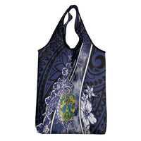 Pitcairn Islands Grocery Bag Coat Of Arms Waves Style DT05 - Polynesian Pride