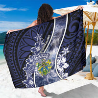 Pitcairn Islands Sarong Coat Of Arms Waves Style