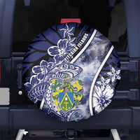 Pitcairn Islands Spare Tire Cover Coat Of Arms Waves Style