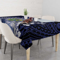 Pitcairn Islands Tablecloth Coat Of Arms Waves Style DT05 - Polynesian Pride