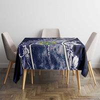 Pitcairn Islands Tablecloth Coat Of Arms Waves Style DT05 - Polynesian Pride