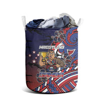 Samoa Wrestling Laundry Basket Polynesian Warrior Funny Style DT05 - Polynesian Pride