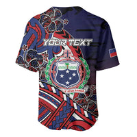 Personalised Samoa Wrestling Baseball Jersey Polynesian Warrior Funny Style DT05 - Polynesian Pride