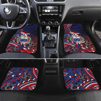 Personalised Samoa Wrestling Car Mats Polynesian Warrior Funny Style - Polynesian Pride