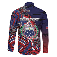 Personalised Samoa Wrestling Family Matching Short Sleeve Bodycon Dress and Hawaiian Shirt Polynesian Warrior Funny Style - Polynesian Pride