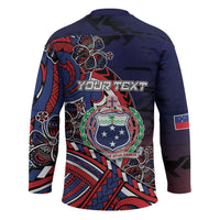 Personalised Samoa Wrestling Hockey Jersey Polynesian Warrior Funny Style DT05 - Polynesian Pride
