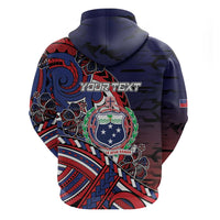 Personalised Samoa Wrestling Hoodie Polynesian Warrior Funny Style DT05 - Polynesian Pride