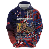 Personalised Samoa Wrestling Hoodie Polynesian Warrior Funny Style DT05 - Polynesian Pride