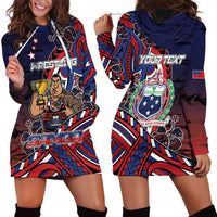 Personalised Samoa Wrestling Hoodie Dress Polynesian Warrior Funny Style DT05 - Polynesian Pride