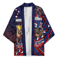Personalised Samoa Wrestling Kimono Polynesian Warrior Funny Style DT05 Unisex Navy - Polynesian Pride