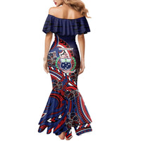 Personalised Samoa Wrestling Mermaid Dress Polynesian Warrior Funny Style DT05 - Polynesian Pride
